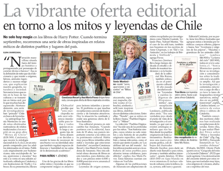 La vibrante oferta editorial en torno a los mitos y leyendas de chile